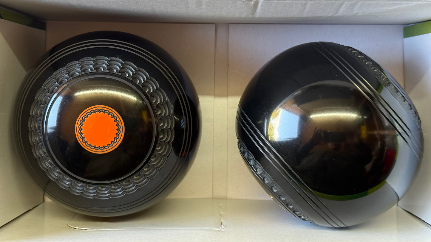 Drakes Pride Hi-Density Deluxe - 2lb 2oz - Black (Orange Mounts) - 2 Full Bias