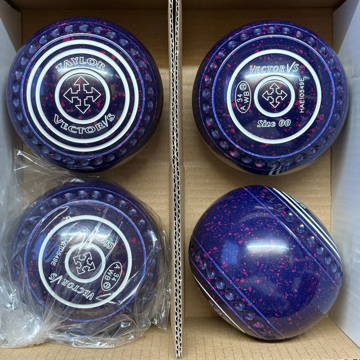 Taylor Vector VS - Size 00 - Dark Blue/Magenta (White Rings) - WB34 Stamp