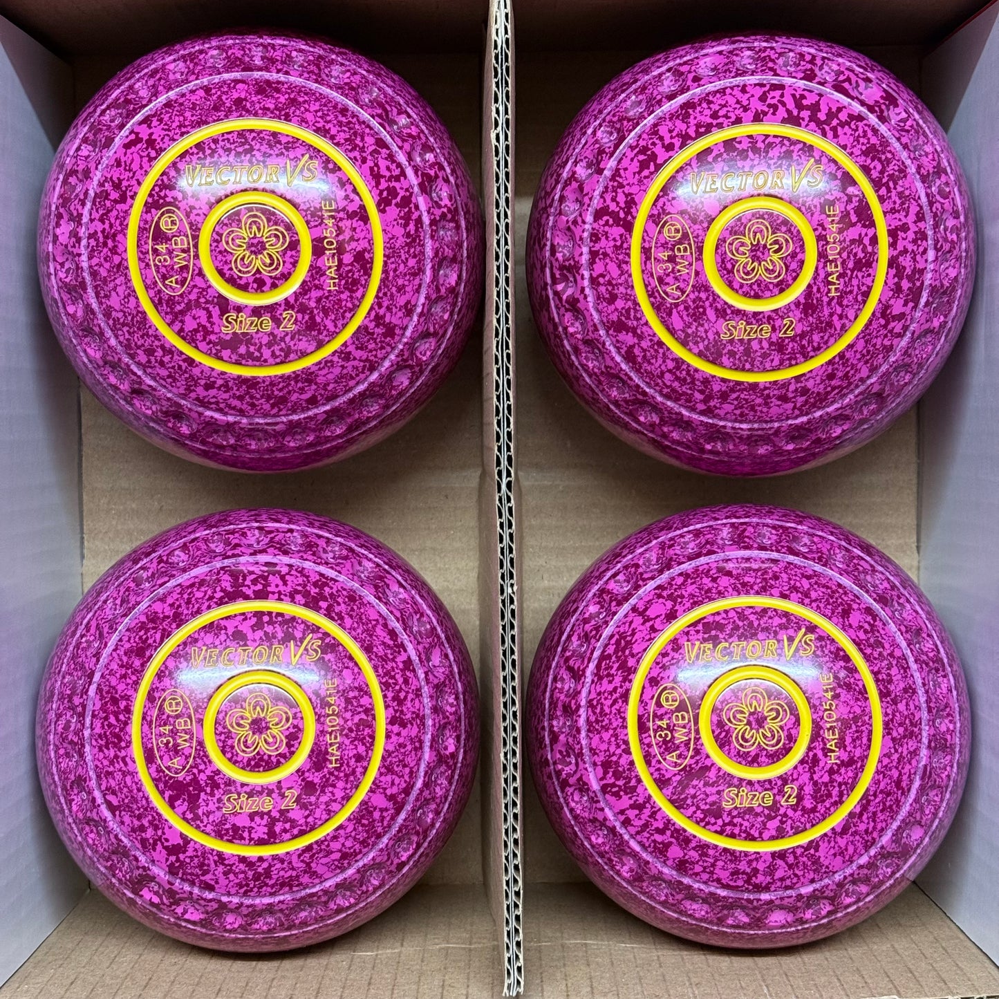 Taylor Vector VS - Size 2 - Raspberry Ripple (Yellow Rings) - WB34 Stamp