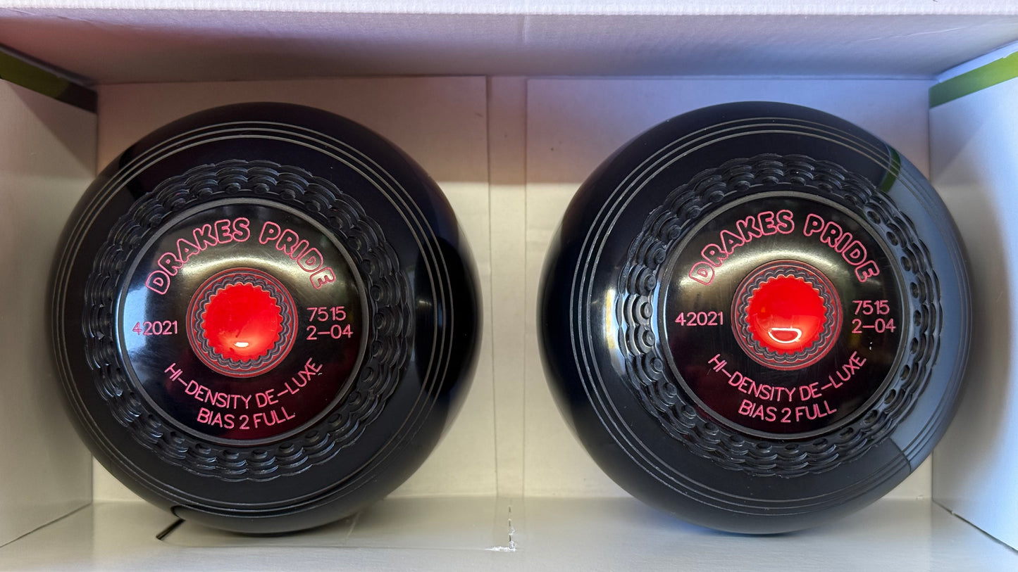 Drakes Pride Hi-Density Deluxe - 2lb 4oz - Black (Red Mounts) - 2 Full Bias