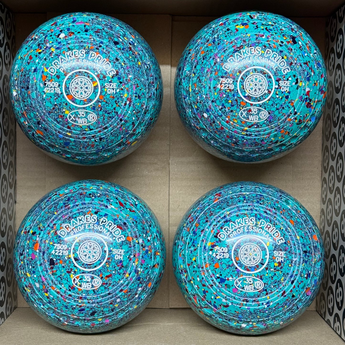 Drakes Pride Professional - Size 0H - Mint Harlequin (White Rings) - WB35 Stamp