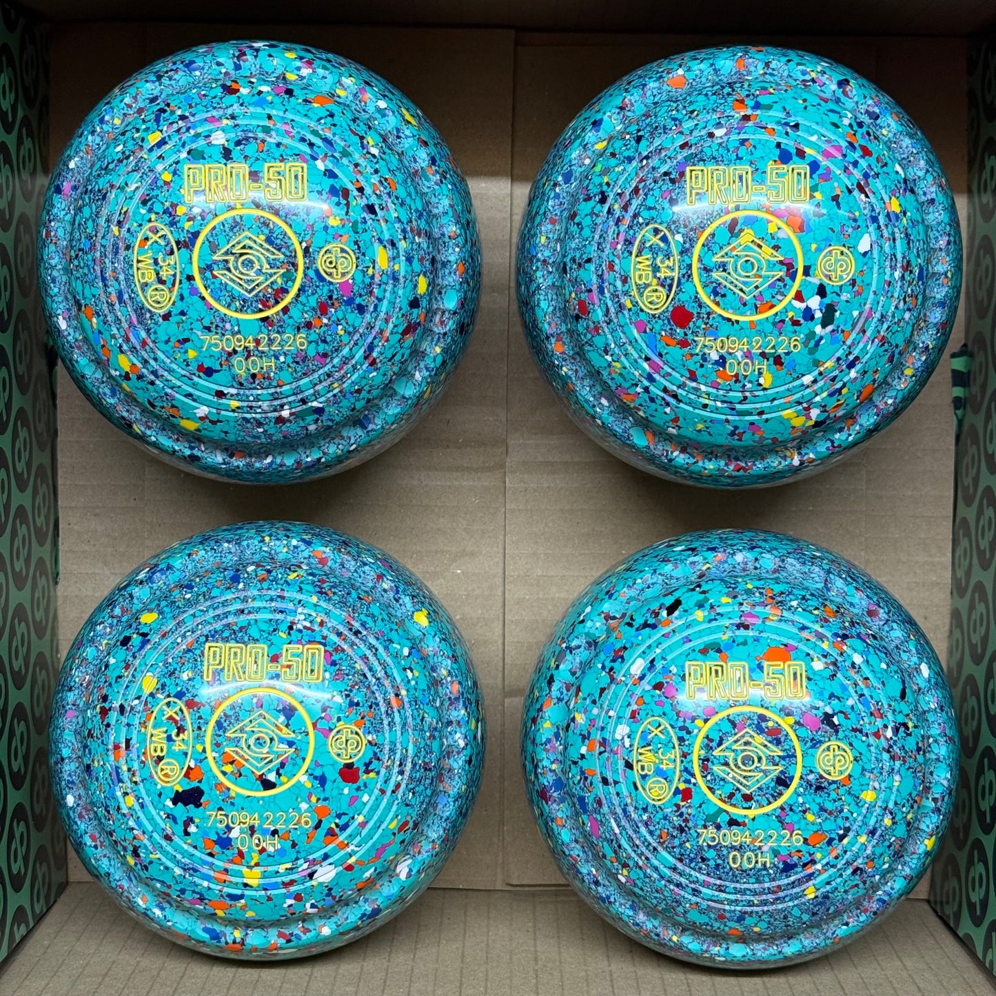 Drakes Pride PRO-50 - Size 00H - Mint Harlequin (White Rings) - WB34 Stamp