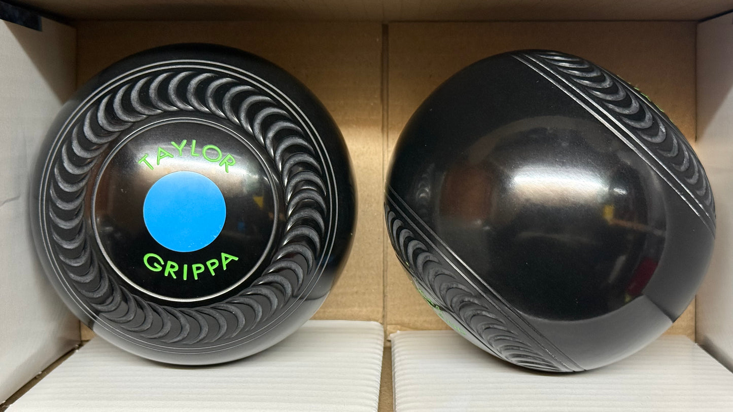 Taylor Grippa - 2lb 6oz (High Density) - Black (Light Blue Mounts) - 2 Full Bias