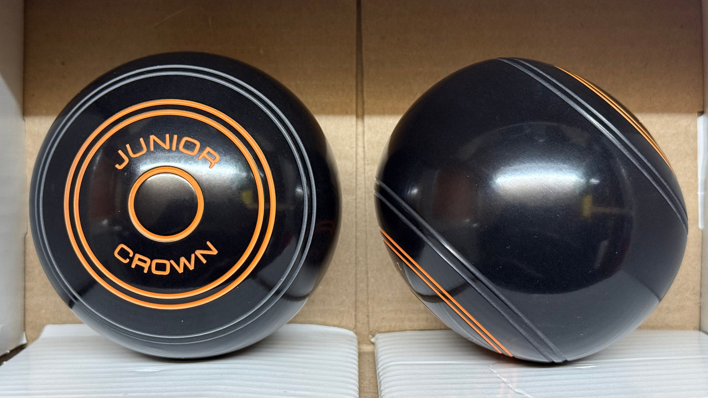 Taylor Junior Crown - Black (Orange Rings) - 2 Full Bias