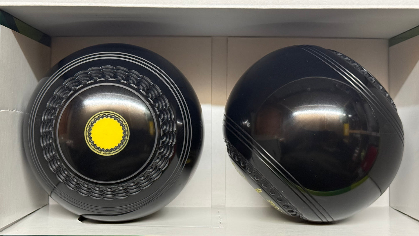 Drakes Pride Hi-Density Deluxe - 2lb 6oz - Black (Yellow Mounts) - 2 Full Bias