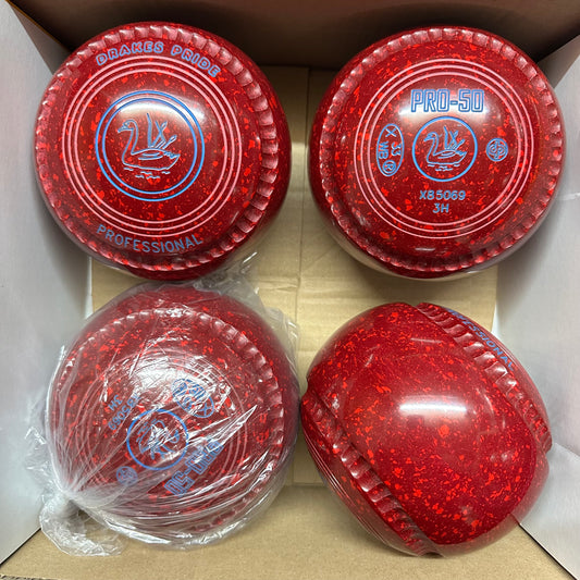 Drakes Pride PRO-50 - Size 3H - Maroon/Red (Blue Rings) - WB33 Stamp