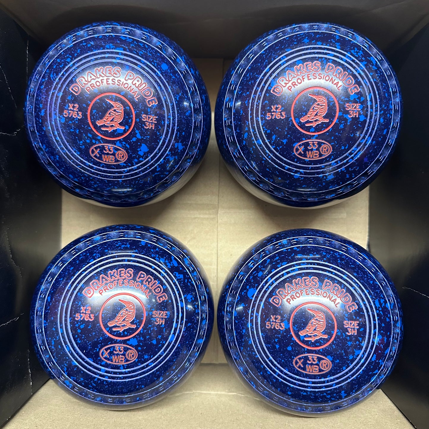 Drakes Pride Professional - Size 3H - Dark Blue/Blue (Red Rings) - WB33 Stamp