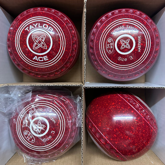 Taylor Ace - Size 3 - Maroon/Red (White Rings) - WB34 Stamp