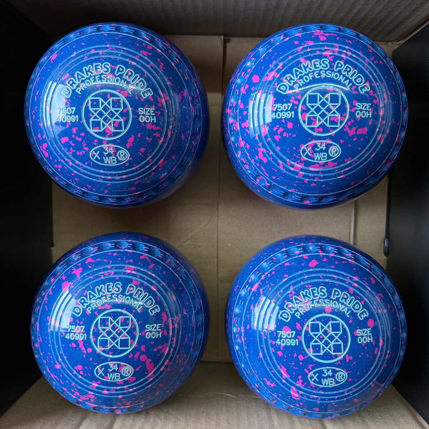 Drakes Pride Professional - Size 00H - Light Blue/Pink (Blue Rings) - WB34 Stamp