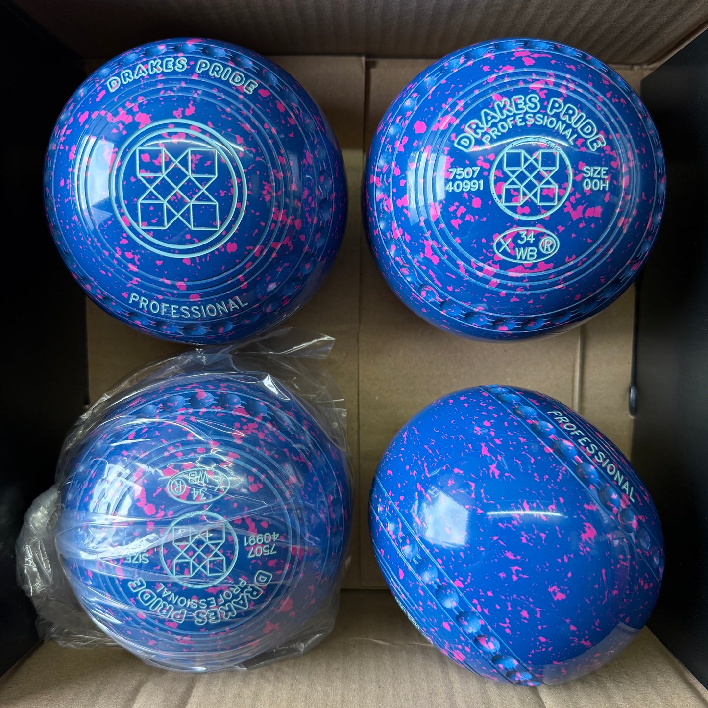 Drakes Pride Professional - Size 00H - Light Blue/Pink (Blue Rings) - WB34 Stamp