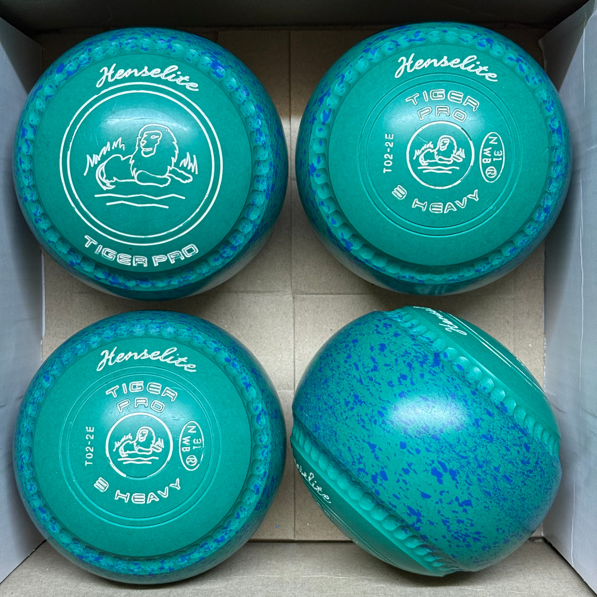UB2909 Henselite Tiger Pro - Ocean Green - Size 3 Heavy (Mega Grip) - WB31 Stamp