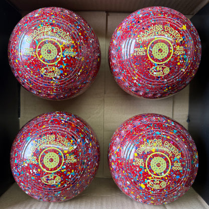 Drakes Pride Professional - Size 000H - Red Harlequin (Lime Rings) - WB34 Stamp