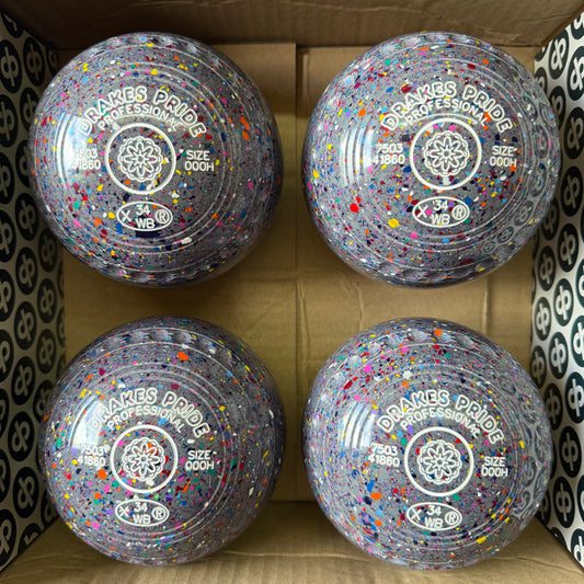 Drakes Pride Professional - Size 000H - Grey Harlequin (White Rings) - WB34 Stamp