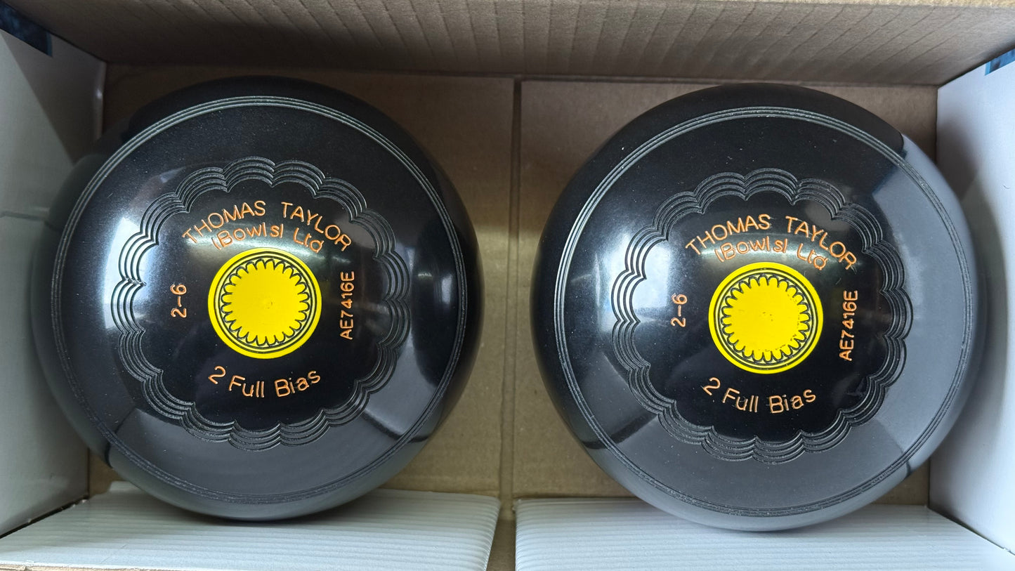 Taylor Deluxe - 2lb 6oz (Standard) - Black (Yellow Mounts) - 2 Full Bias