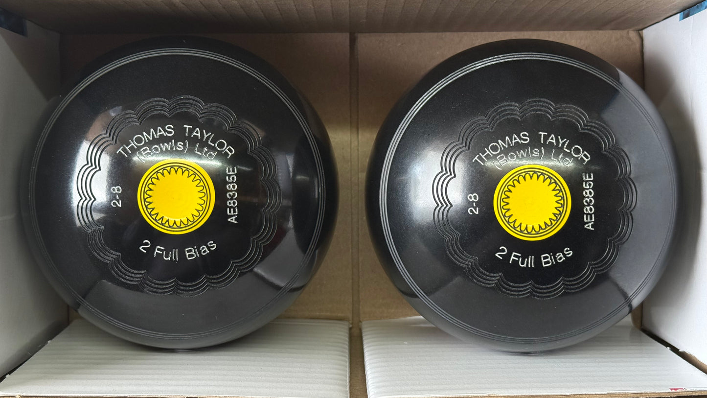Taylor Deluxe - 2lb 8oz (Standard) - Black (Yellow Mounts) - 2 Full Bias
