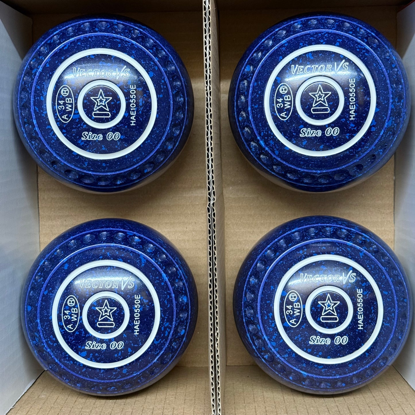 Taylor Vector VS - Size 00 - Dark Blue/Blue (White Rings) - WB34 Stamp