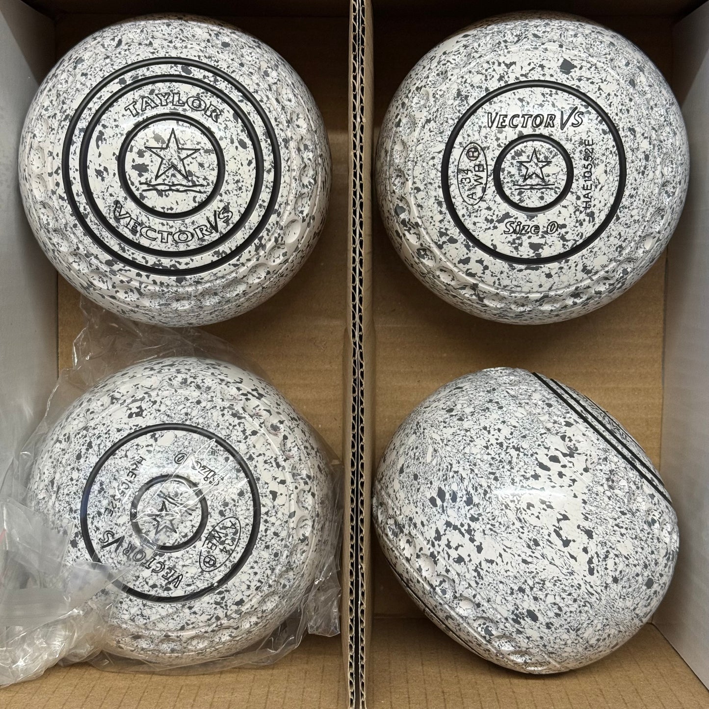 Taylor Vector VS - Size 0 - White Steel (Black Rings) - WB34 Stamp