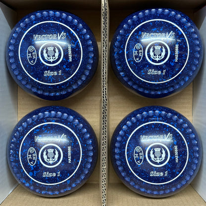 Taylor Vector VS with Xtreme Grip - Size 1 - Dark Blue/Blue (White Rings) - WB34 Stamp