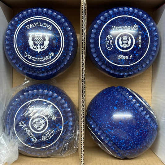 Taylor Vector VS with Xtreme Grip - Size 1 - Dark Blue/Blue (White Rings) - WB34 Stamp