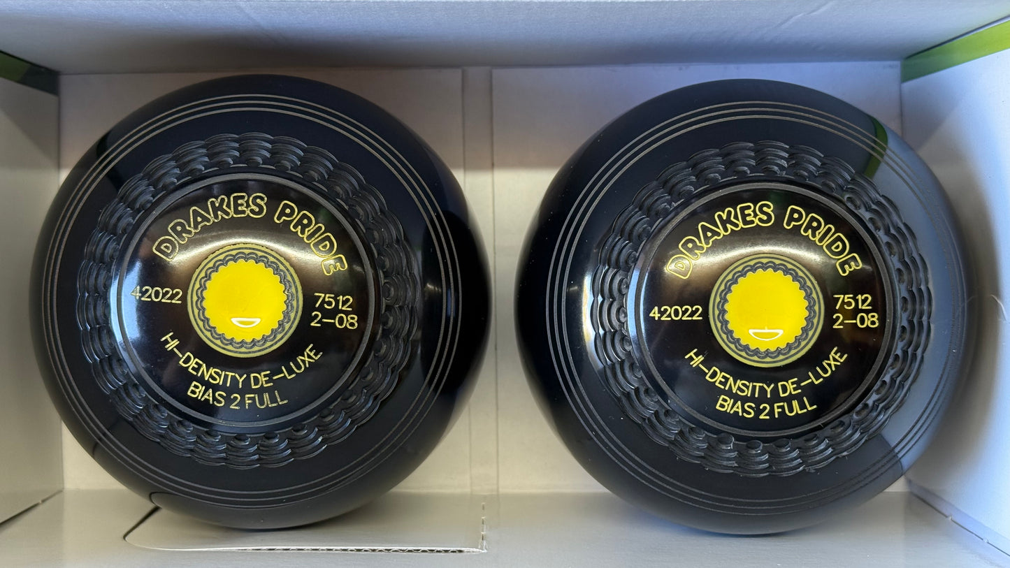 Drakes Pride Hi-Density Deluxe - 2lb 8oz - Black (Yellow Mounts) - 2 Full Bias