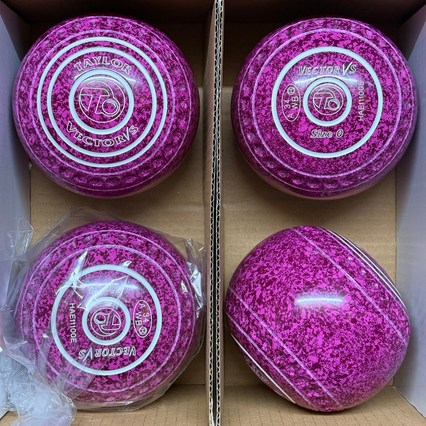 Taylor Vector VS - Size 0 - Raspberry Ripple (White Rings) - WB34 Stamp