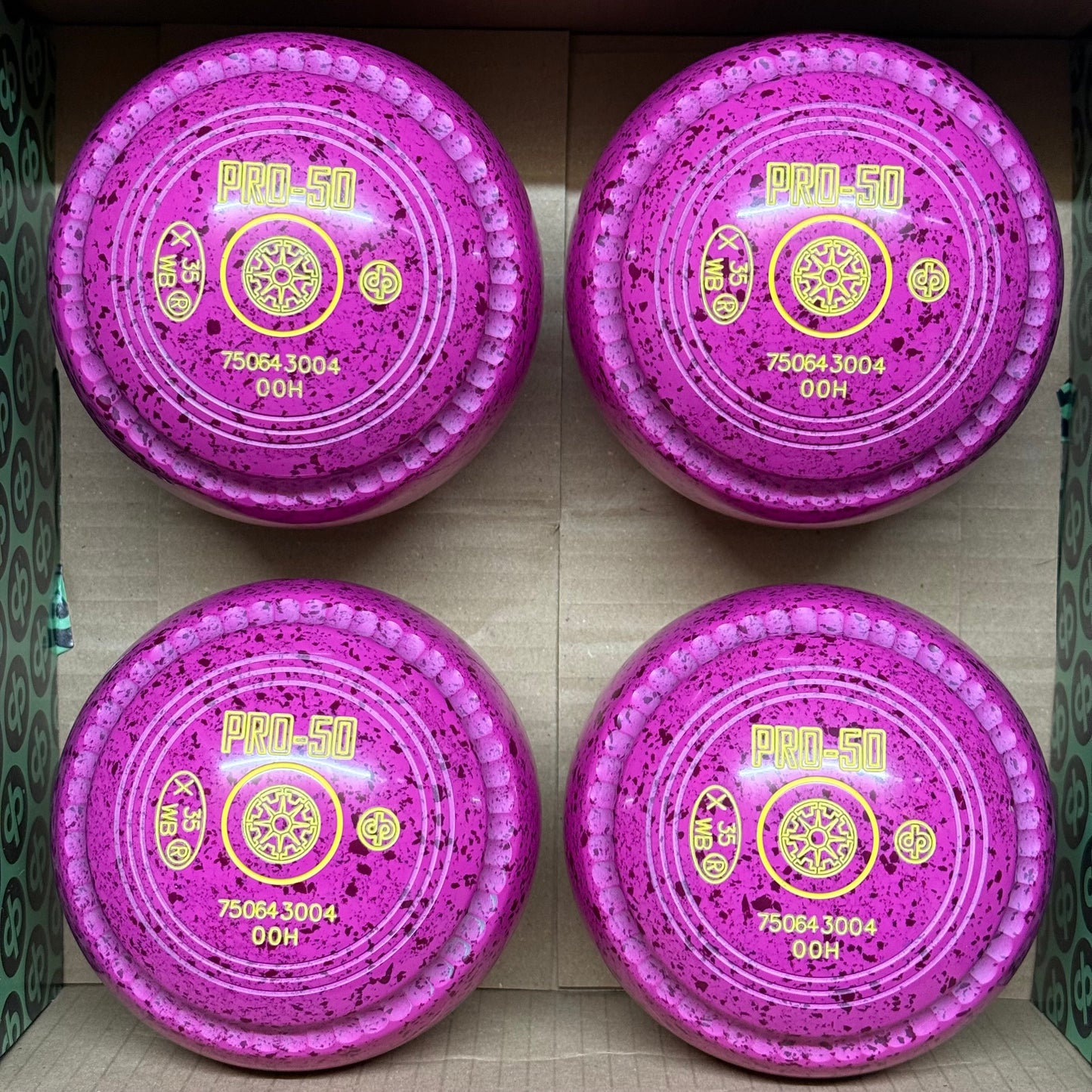 Drakes Pride PRO-50 - Size 00H - Pink/Magenta (Yellow Rings) - WB35 Stamp