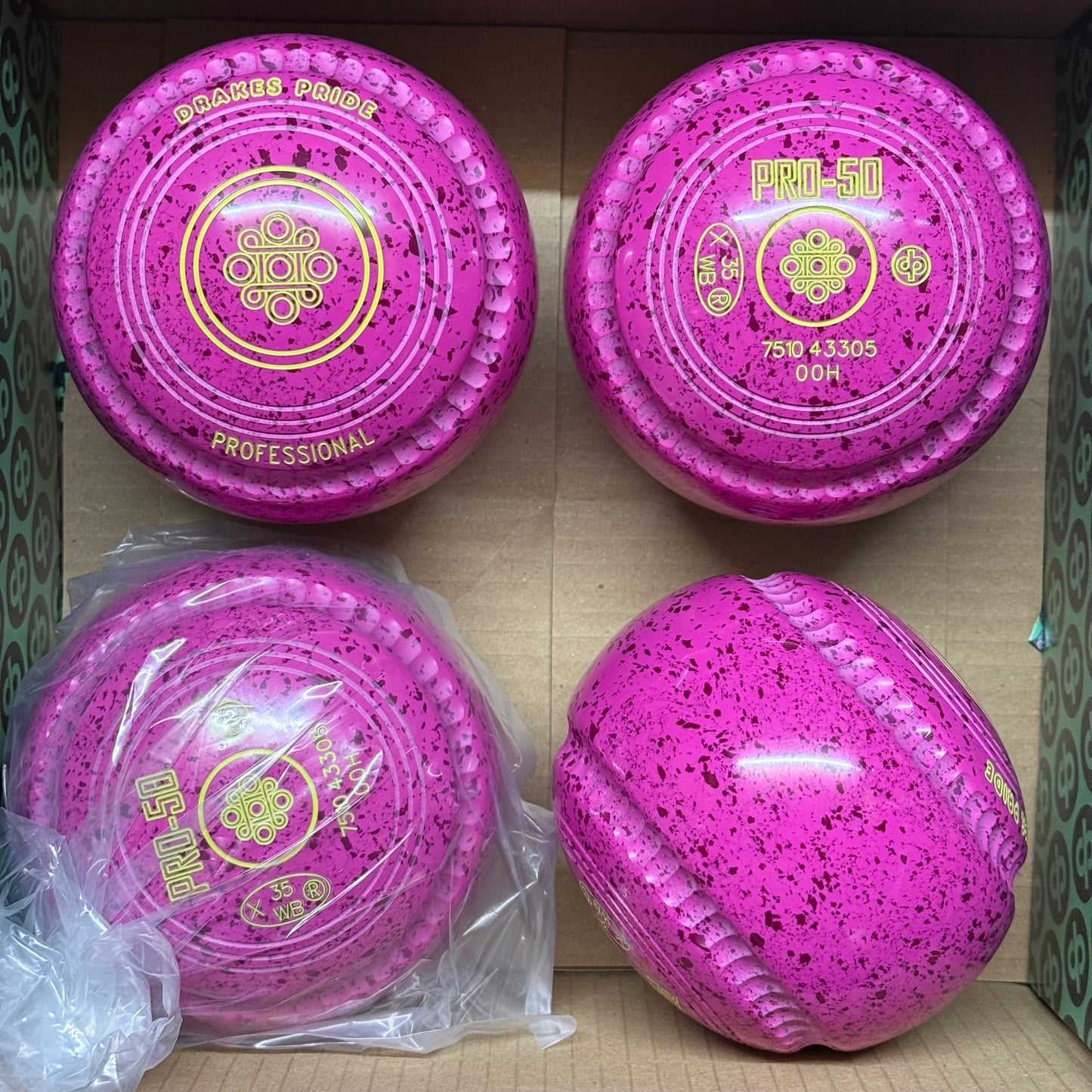 Drakes Pride PRO-50 - Size 00H - Pink/Magenta (Yellow Rings) - WB35 Stamp