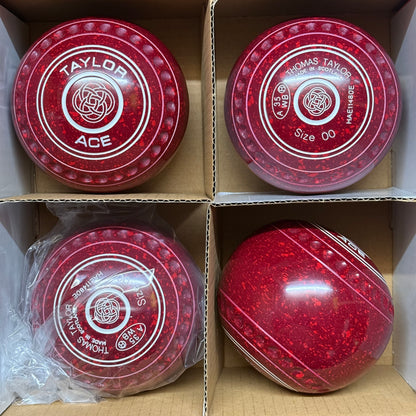 Taylor Ace - Size 00 - Maroon/Red (White Rings) - WB35 Stamp