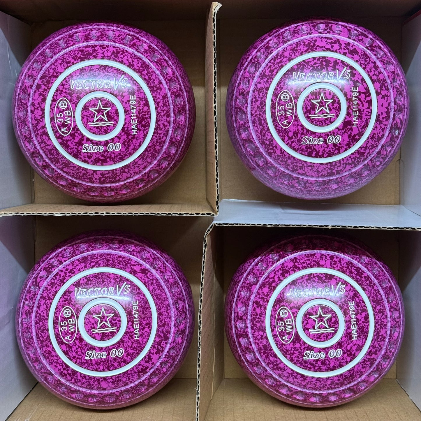 Taylor Vector VS - Size 00 - Raspberry Ripple (White Rings) - WB35 Stamp