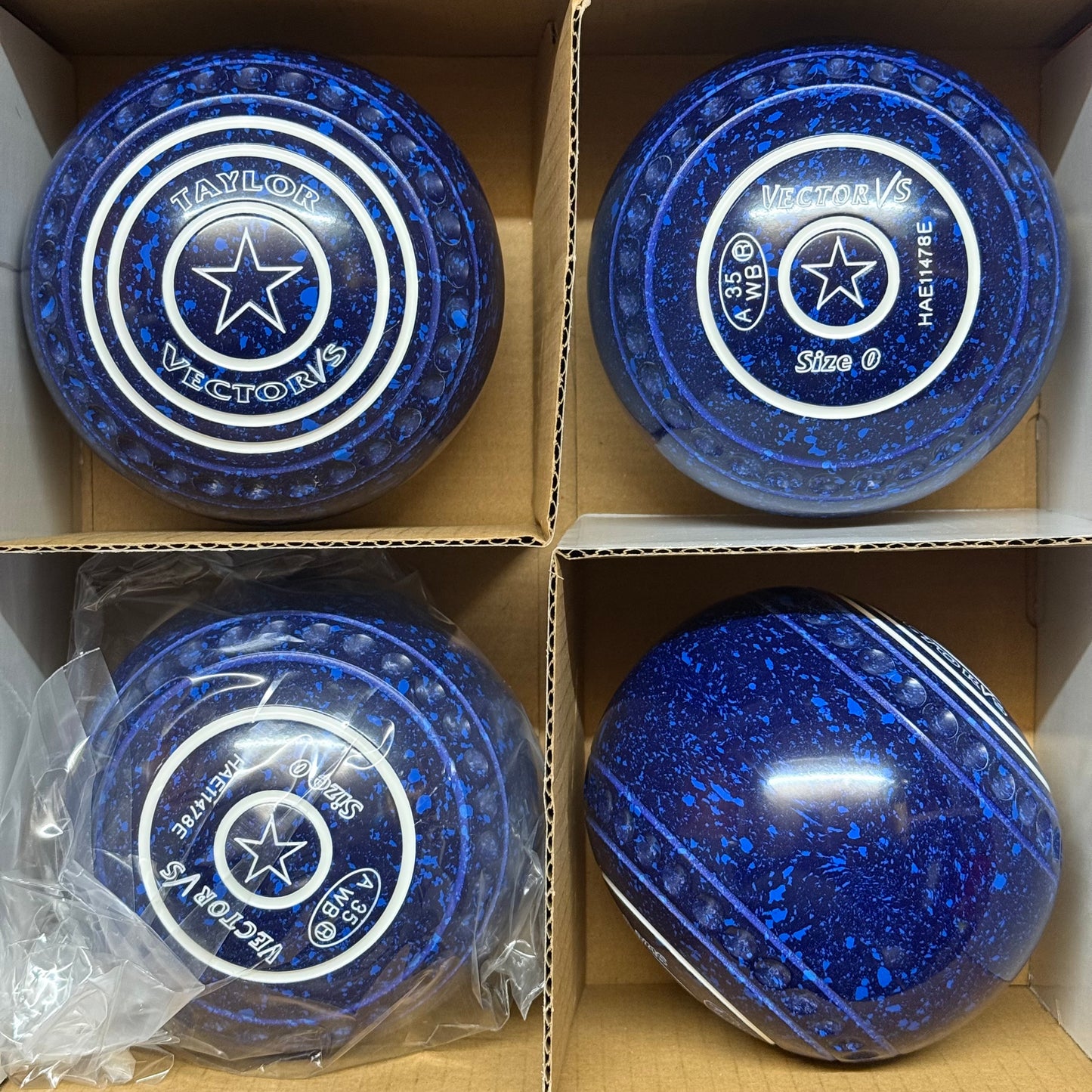 Taylor Vector VS - Size 0 - Dark Blue/Blue (White Rings) - WB35 Stamp