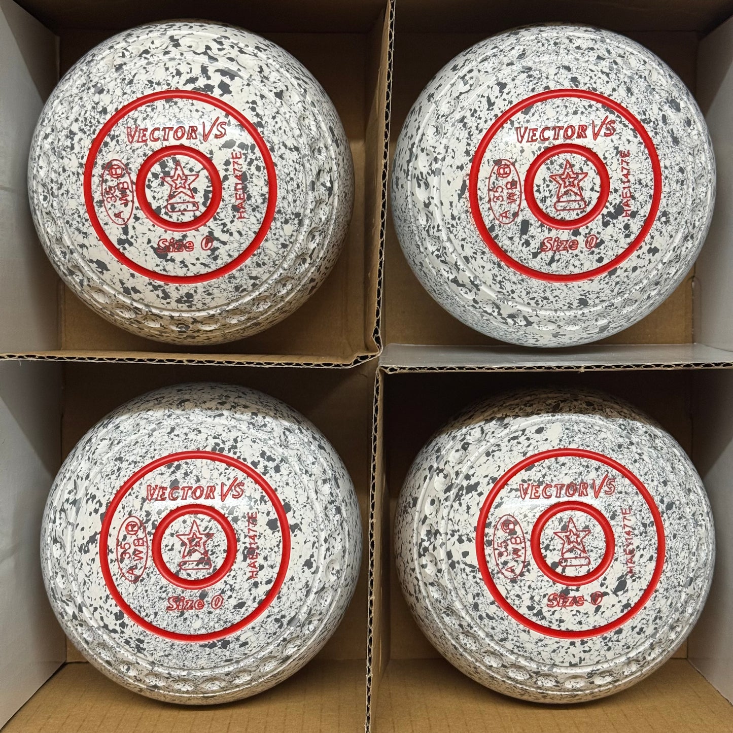 Taylor Vector VS - Size 0 - White Steel (Red Rings) - WB35 Stamp