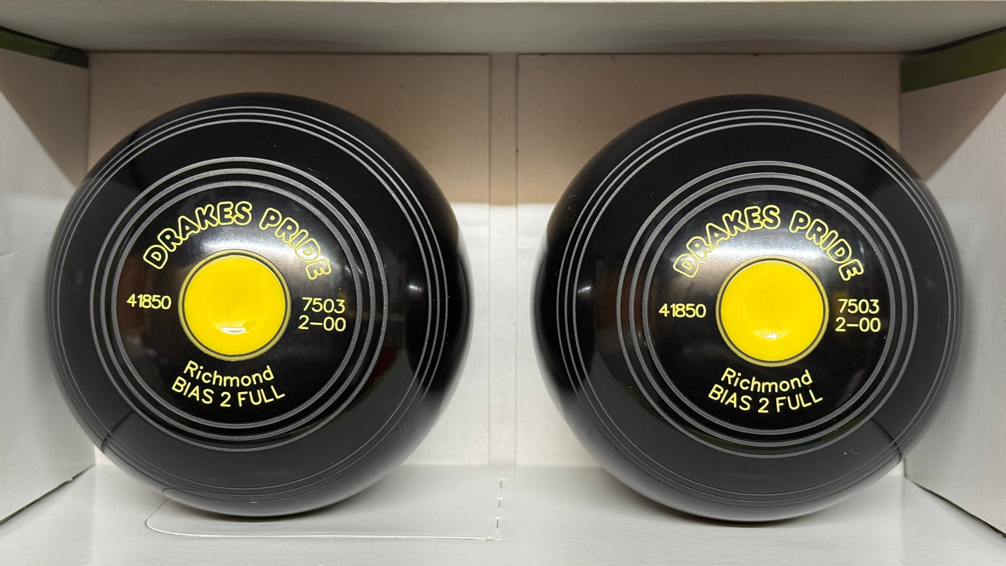 Drakes Pride Richmond - 2lb - Black (Yellow Mounts) - 2 Full Bias