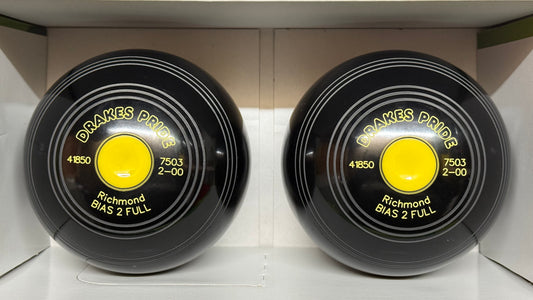 Drakes Pride Richmond - 2lb - Black (Yellow Mounts) - 2 Full Bias