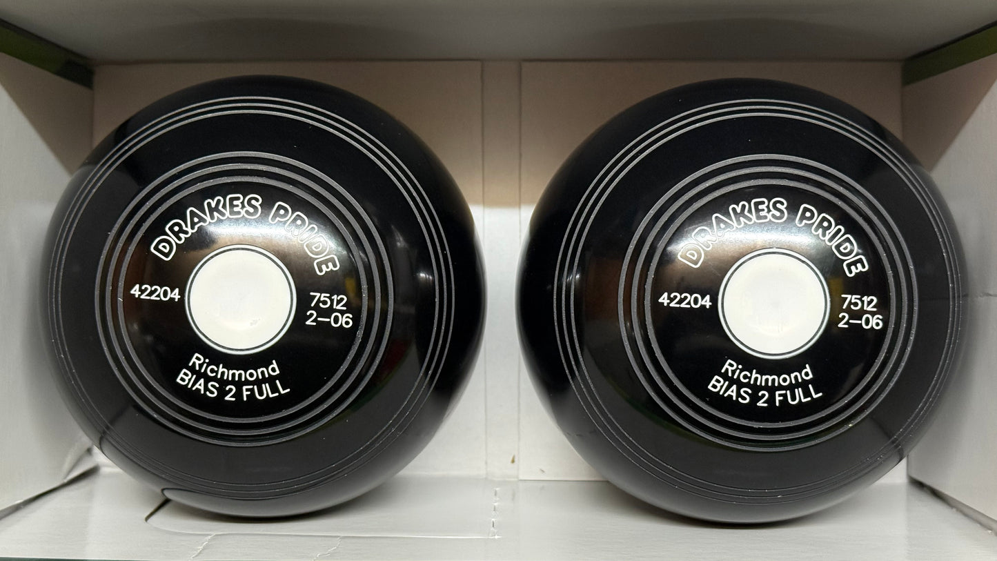 Drakes Pride Richmond - 2lb 6oz - Black (White Mounts) - 2 Full Bias