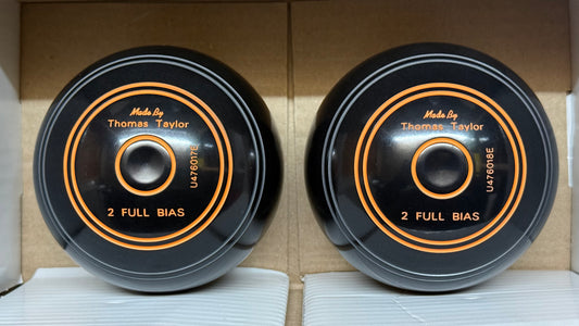 Taylor Junior Crown - Black (Orange Rings) - 2 Full Bias