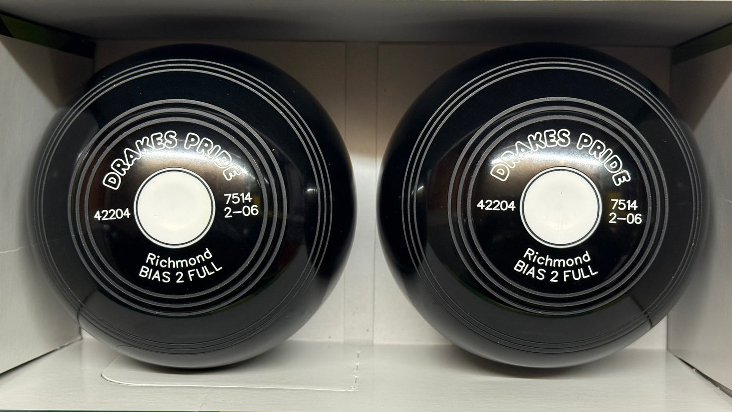 Drakes Pride Richmond - 2lb 6oz - Black (White Mounts) - 2 Full Bias