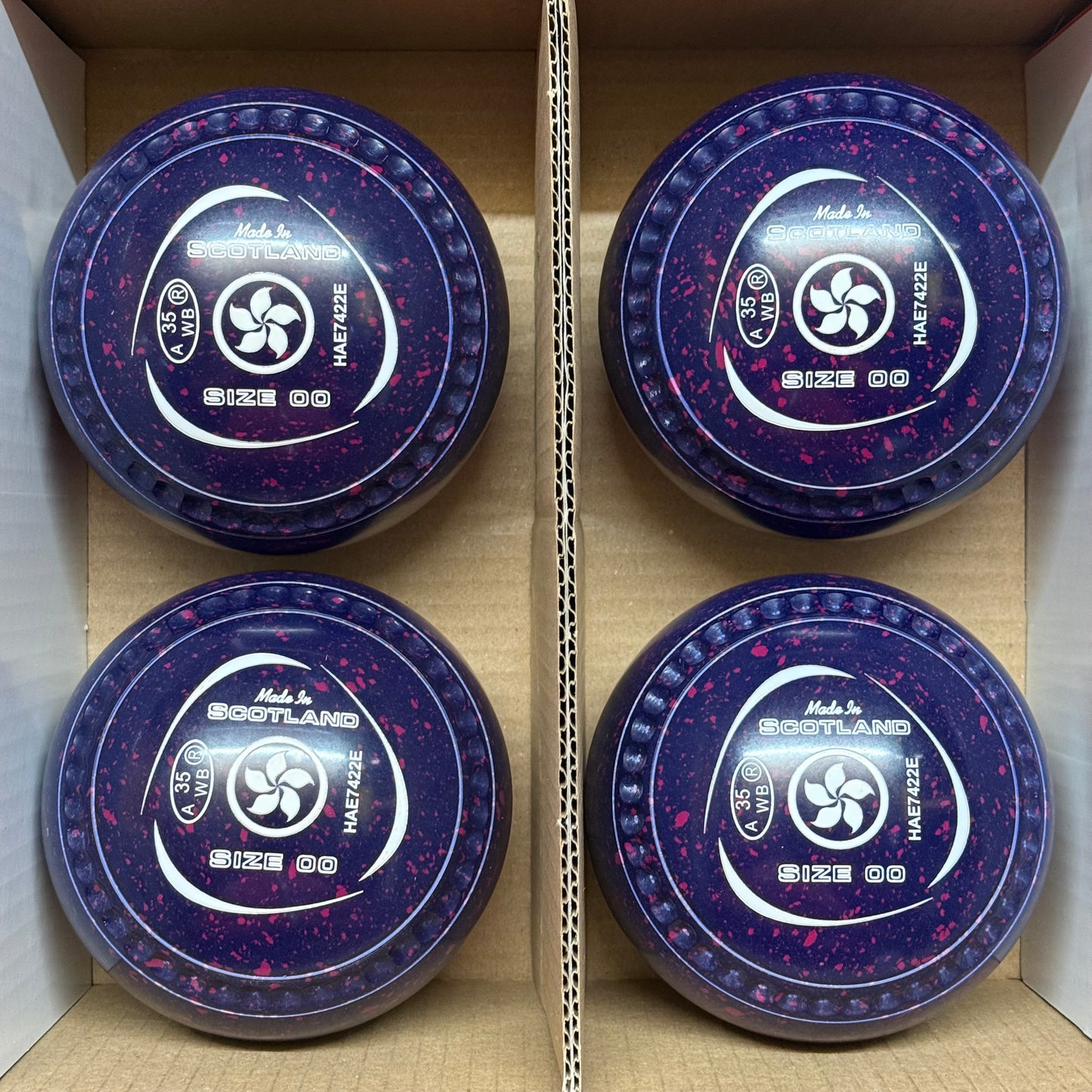 Taylor Blaze - Size 00 - Dark Blue/Magenta (White Rings) - WB35 Stamp