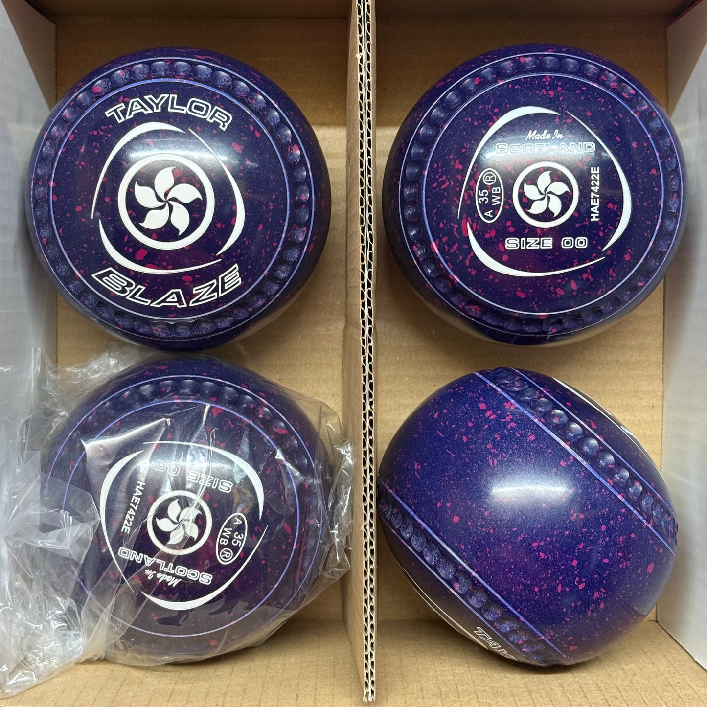 Taylor Blaze - Size 00 - Dark Blue/Magenta (White Rings) - WB35 Stamp