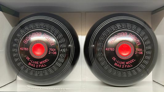 Drakes Pride Deluxe - 2lb 6oz - Black (Red Mounts) - 2 Full Bias