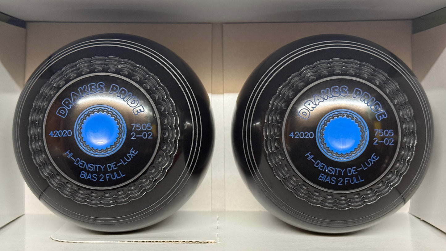 Drakes Pride Hi-Density Deluxe - 2lb 2oz - Black (Blue Mounts) - 2 Full Bias