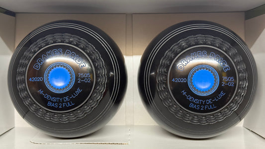 Drakes Pride Hi-Density Deluxe - 2lb 2oz - Black (Blue Mounts) - 2 Full Bias