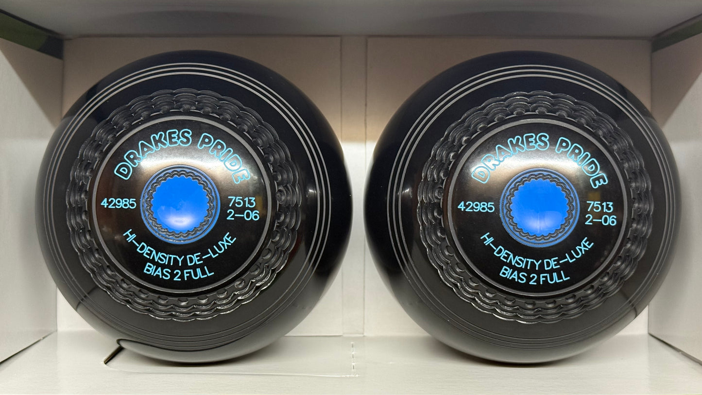 Drakes Pride Hi-Density Deluxe - 2lb 6oz - Black (Blue Mounts) - 2 Full Bias