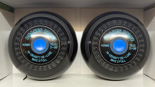 Drakes Pride Hi-Density Deluxe - 2lb 6oz - Black (Blue Mounts) - 2 Full Bias
