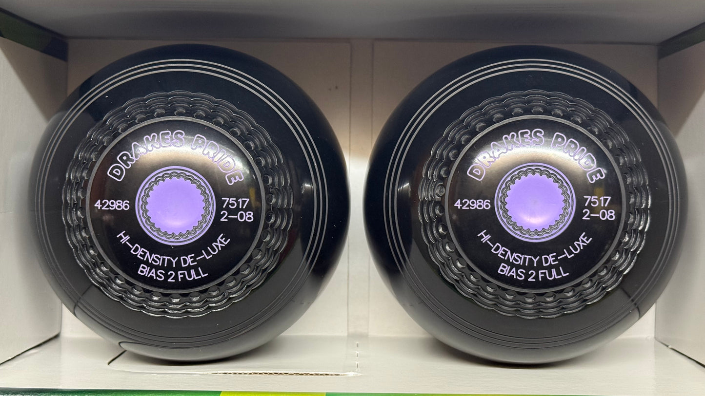 Drakes Pride Hi-Density Deluxe - 2lb 8oz - Black (Purple Mounts) - 2 Full Bias