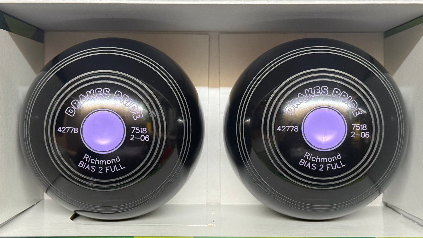 Drakes Pride Richmond - 2lb 6oz - Black (Lilac Mounts) - 2 Full Bias