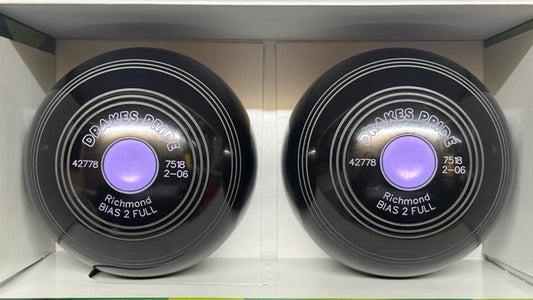 Drakes Pride Richmond - 2lb 6oz - Black (Lilac Mounts) - 2 Full Bias