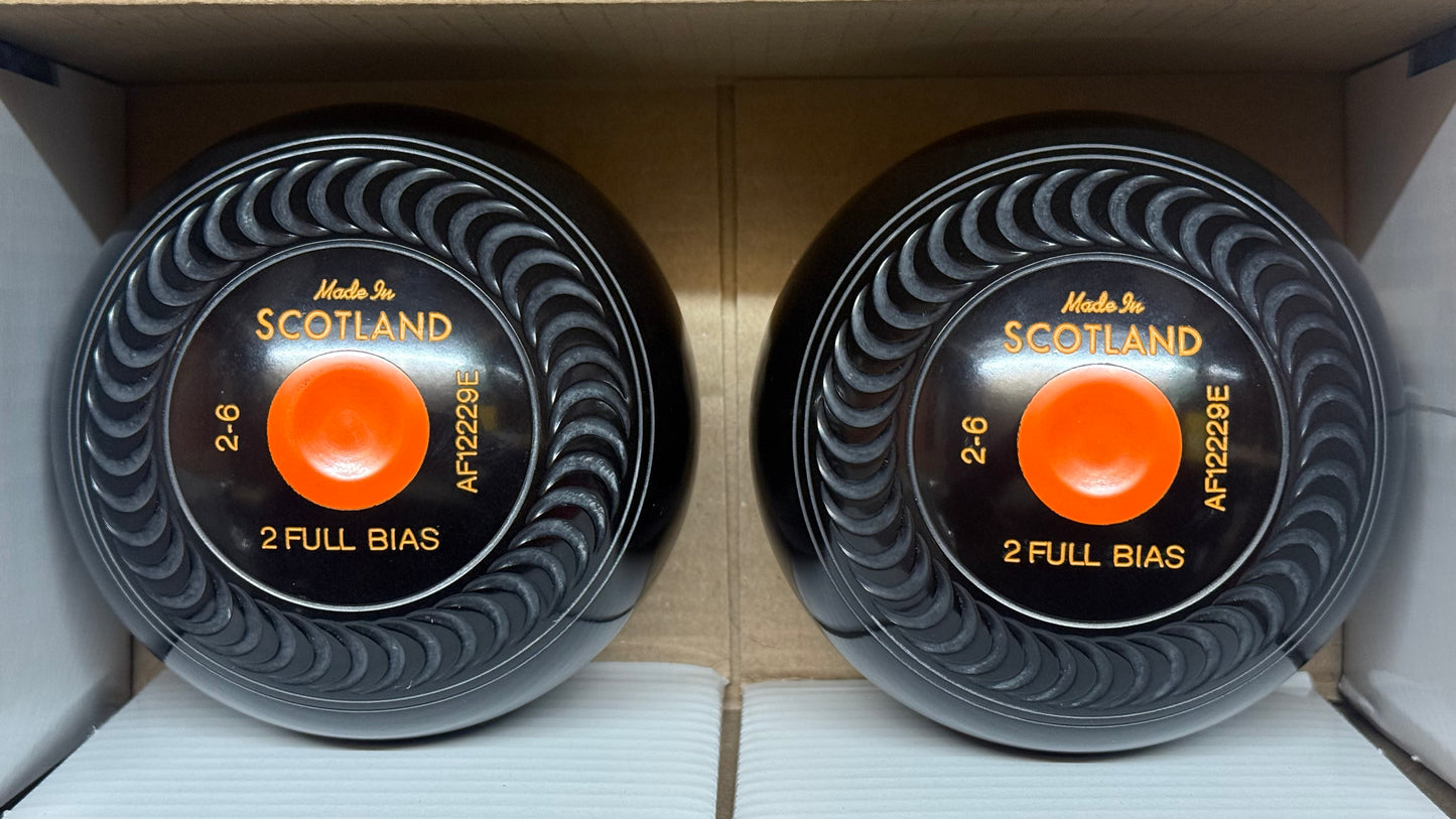 Taylor Grippa - 2lb 6oz (Standard) - Black (Orange Mounts) - 2 Full Bias