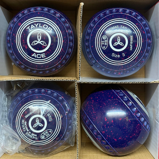 Taylor Ace - Size 3 - Black Grape (White Rings) - WB35 Stamp