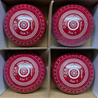 Taylor Ace - Size 2 - Red Velvet (White Rings) - WB35 Stamp