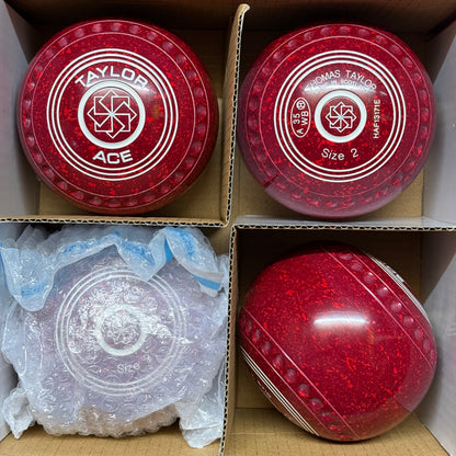Taylor Ace - Size 2 - Red Velvet (White Rings) - WB35 Stamp